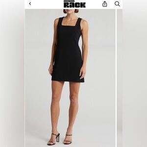 Wayf Elegant Black Sleeveless Mini Dress